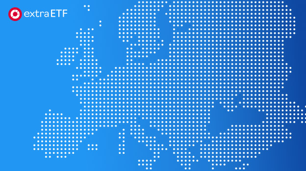 Graphics with stylised map of Europe