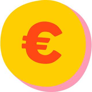 Symboliczny wizerunek monety euro