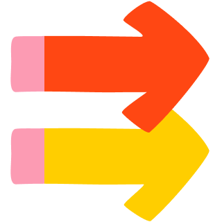 Symbol für zwei Pfeile.