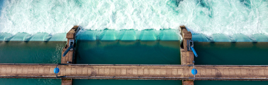 bridge on the water fall