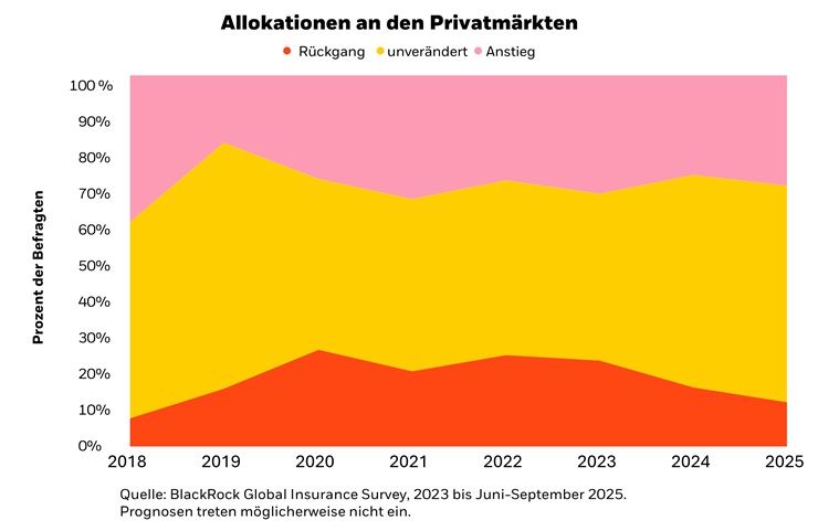 Grafik zeigt die Privatmarktallokationen