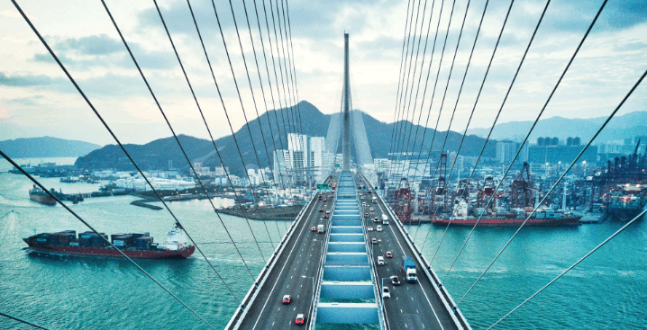 Bridge leading to inner city