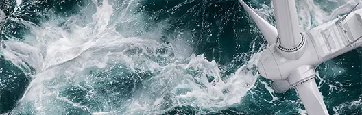 Wind turbine in the sea