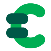 Icon of a luggage tag with Euro symbol.