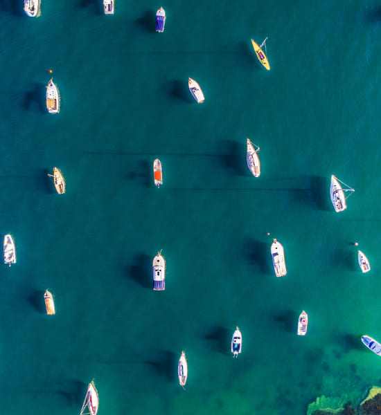 multiple boats in water