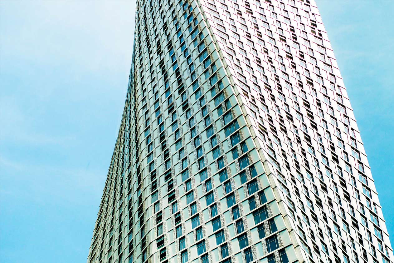 Edificio acristalado.