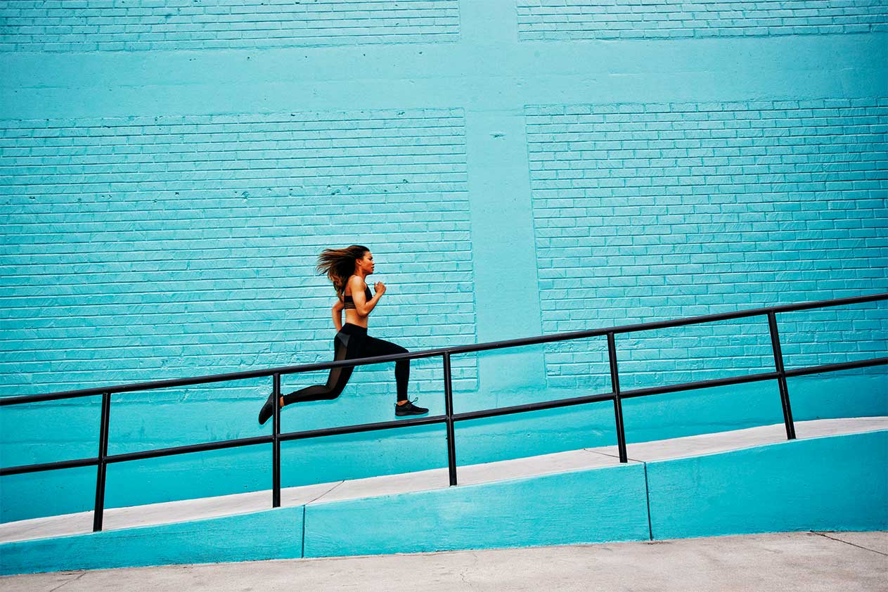 Man balancing on one hand