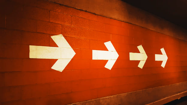 arrows in forward motion