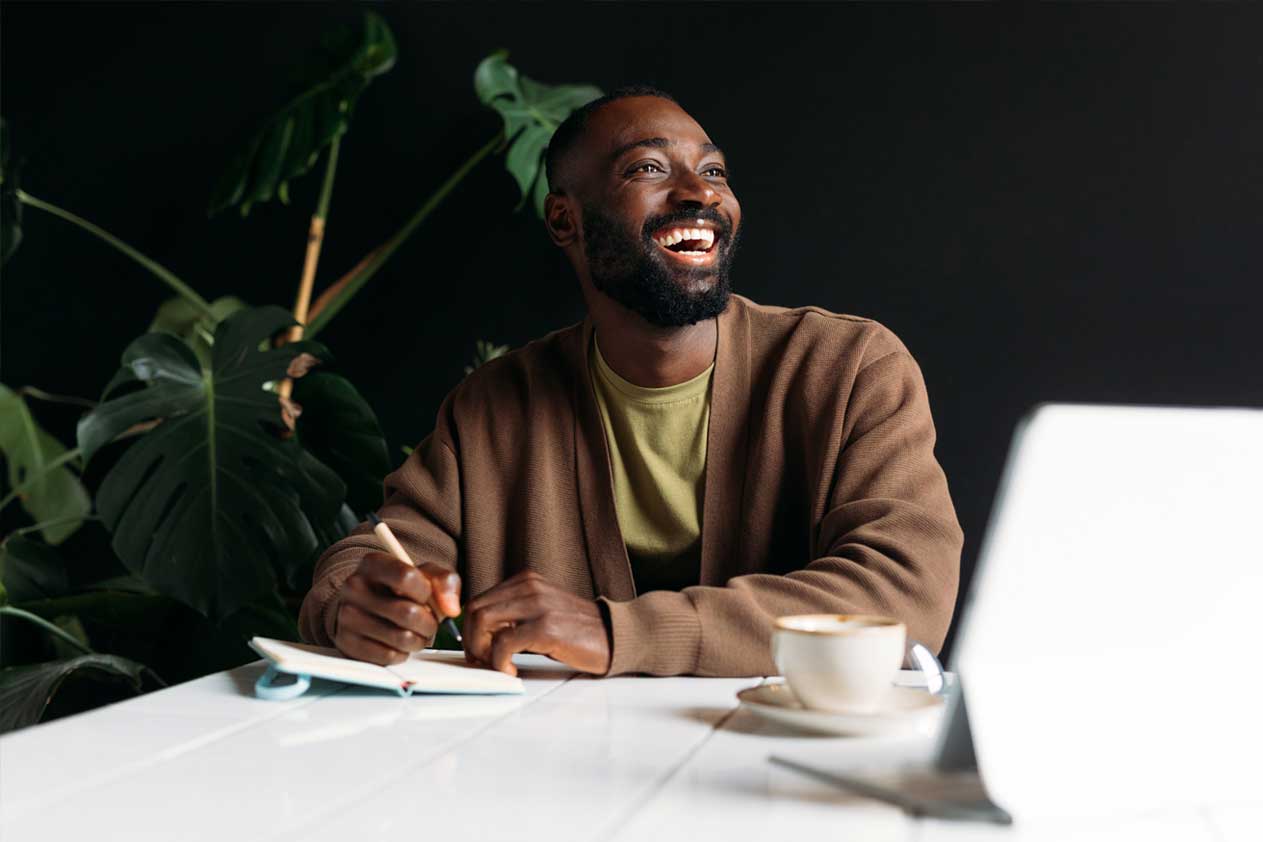 Smiling man