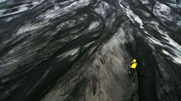 Man standing in the sand