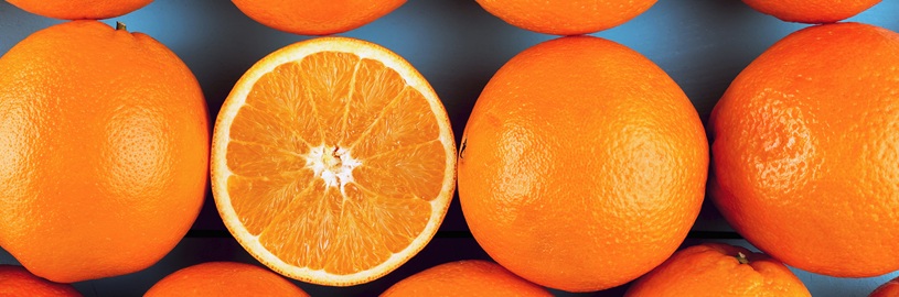 basket of oranges.
