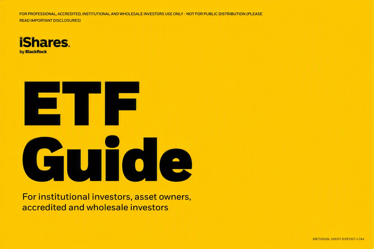 ETF Guide for Institutional Investors