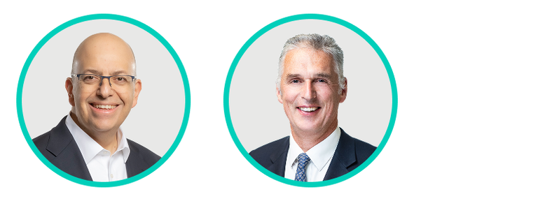Image of Tarek Chouman, Global Head of the Aladdin Client Business, and Mark O?Hare, Vice Chairman for BlackRock