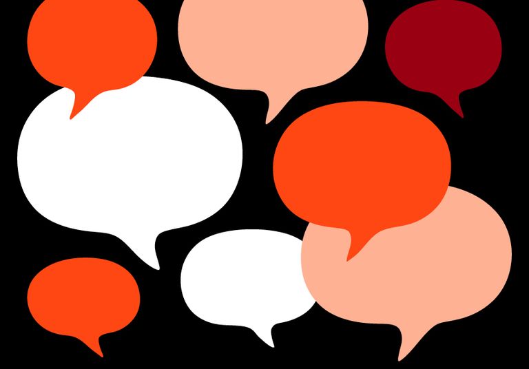 pictograph image of speech bubbles