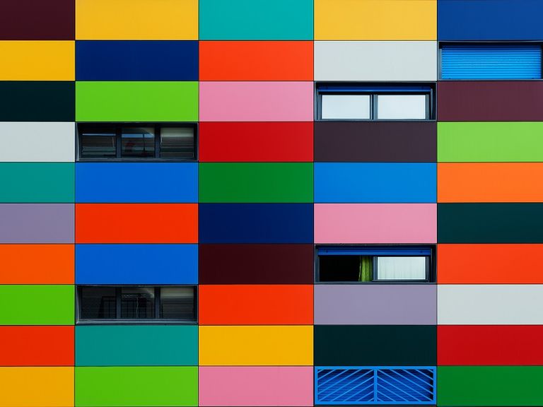 Building with colorful windows