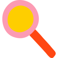Drawing of magnifying glass