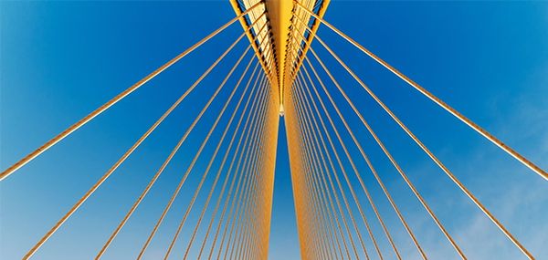 view of bridge from below