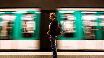 person standing on platform