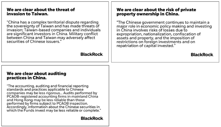 BlackRock's response to Attorney General on China Disclosures